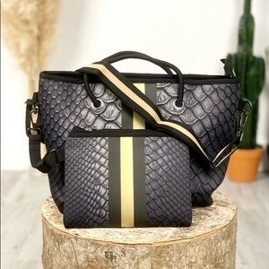 NWT Neoprene Mini-tote Crossbody Bag